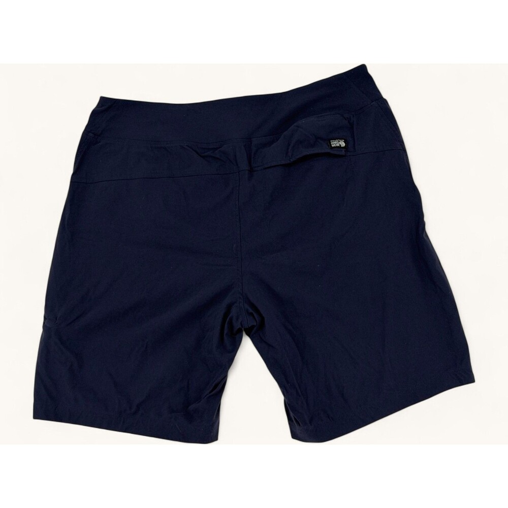 Mountain Hardwear Womens Shorts XL Navy Blue Pockets Zipper Hiking Activewear - Picture 13 of 15